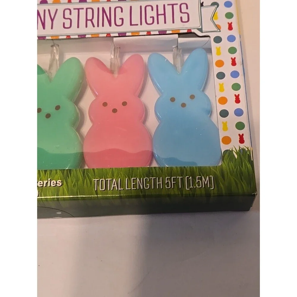 PEEPS Bunny String Lights 10 2